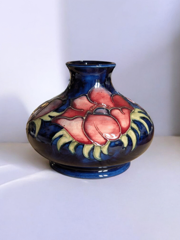 William Moorcroft Squat Vase Anemone - Image 2