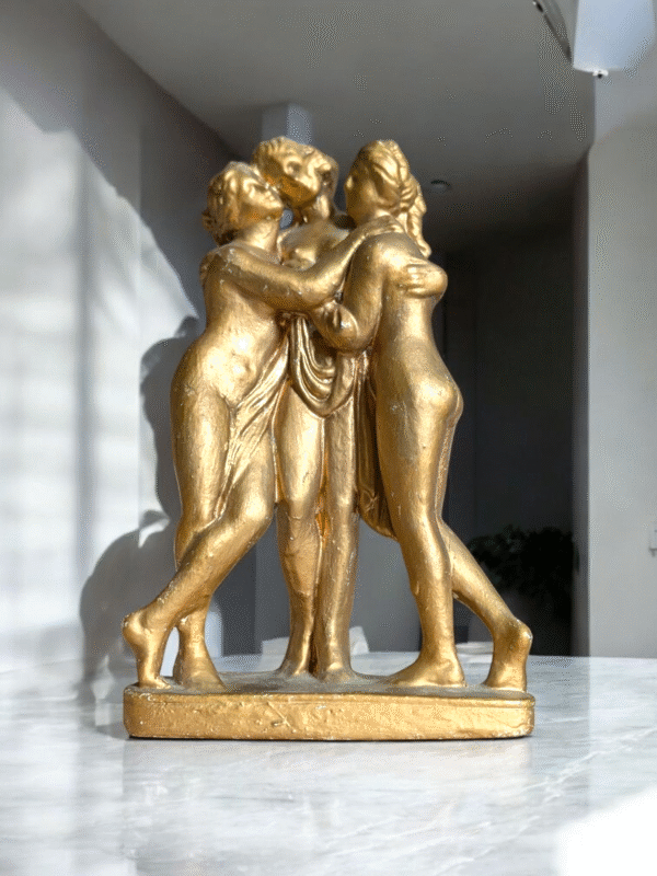 Three Graces Gilt Figure - Image 2