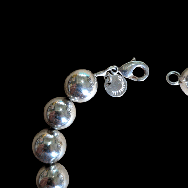 Sterling Silver Tiffany & Co Ball Bracelet - Image 3