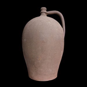 Large Antique French Terracotta Jug – Hand-Thrown with Handle
