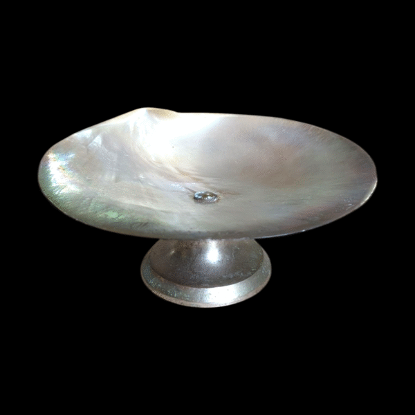 19th Century French Mother Of Pearl Country Casino Dish
