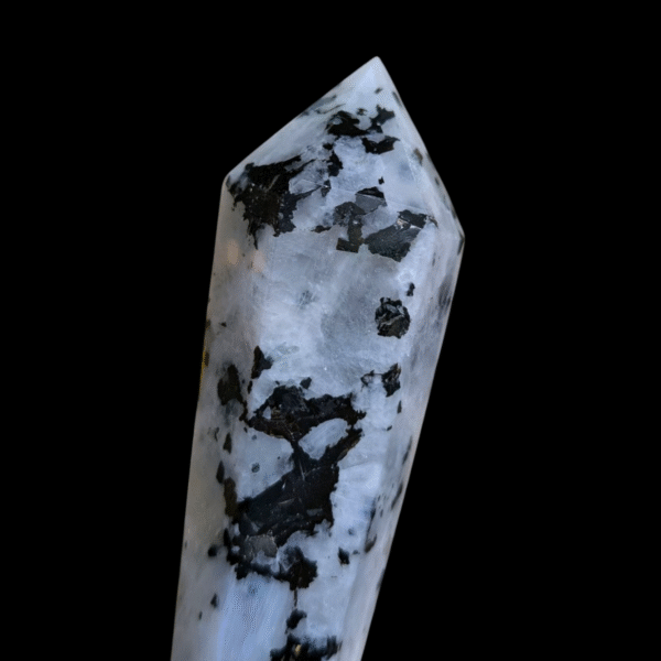 Rainbow Moonstone Prism On Stand - Image 3