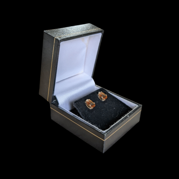 10k Gold Mexican Citrine Studs