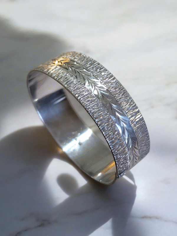 Vintage Sterling Silver 1970 Bracelon Ltd Bangle - Image 2