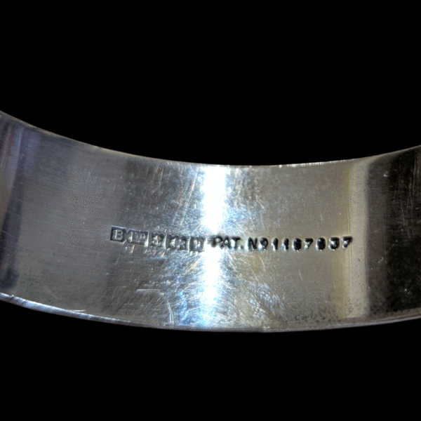Vintage Sterling Silver 1970 Bracelon Ltd Bangle - Image 3