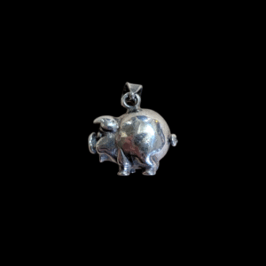 925 Sterling Silver Pig Charm
