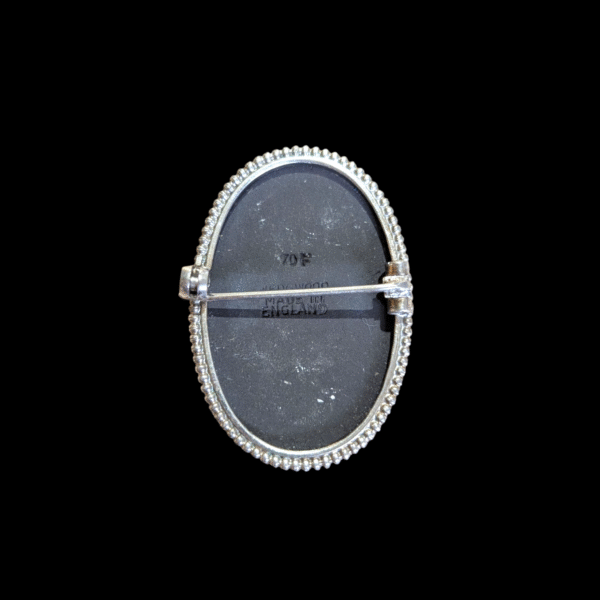 Vintage Sterling Silver 1970 Wedgewood Brooch - Image 2