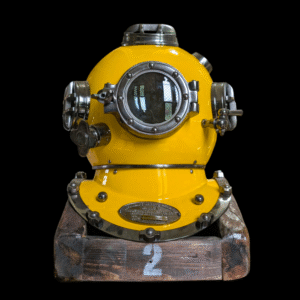 Converted Vintage Deep Sea Diving Helmet Lamp by Crazy Horse Lighting