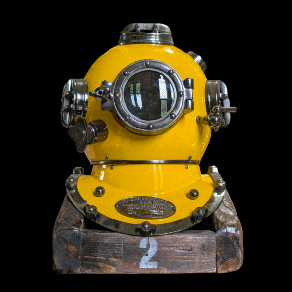 Converted Vintage Deep Sea Diving Helmet Lamp by Crazy Horse Lighting