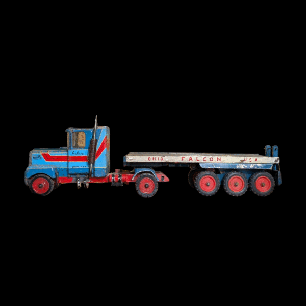 Huge Vintage Scratch-Built Falcon Flatbed Toy Truck – Ohio, USA