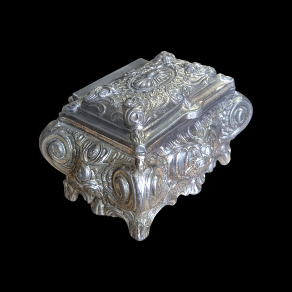 Mummified Mouse In Silver Plate Casket - Image 4