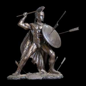 1/4 Scale Resin Sculpture of King Leonidas – Battle-Damaged Spartan Warrior