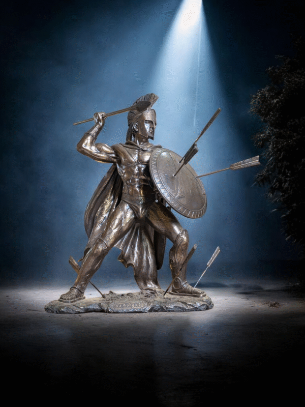 1/4 Scale Resin Sculpture of King Leonidas – Battle-Damaged Spartan Warrior - Image 2