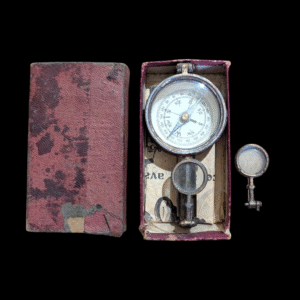 French Compass & Magnifier With Original Box & Papers