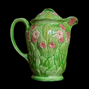 Green Melba Ware Floral Teapot/ Jug