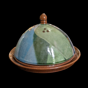 Glazed Studio Pottery Domed Butter Dish