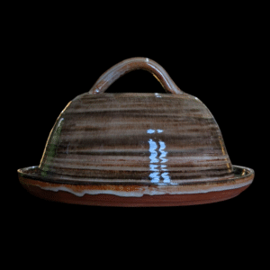 Glazed Studio Pottery Cheese Dish