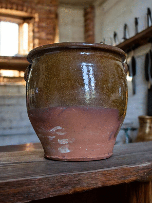 Large Glazed Terracotta Pot - Image 3
