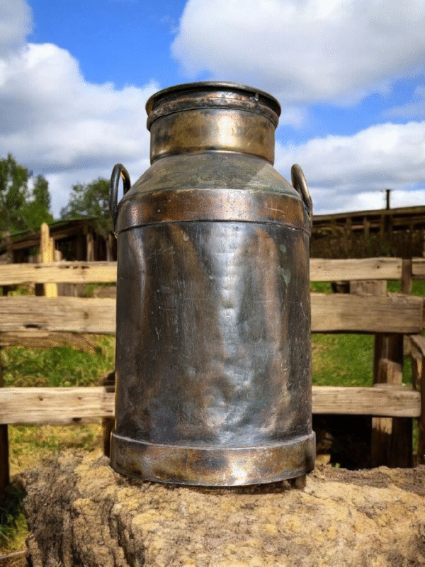 Large Copper Brass Vintage Milk Churn - Image 2