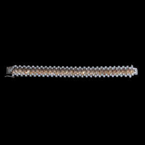 Chunky Quartz & Sterling Silver Statement Bracelet