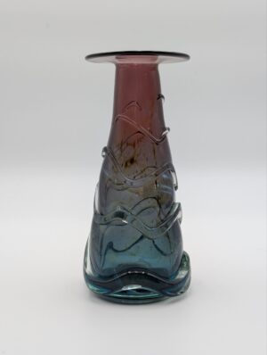 Large Mdina Signed Helter Skelter Art Glass Vase