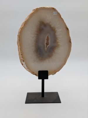Large Natural Agate Slice on Stand