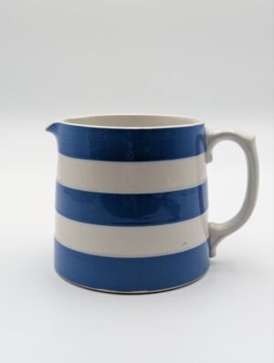 Early T.G. Green Cornishware Jug with Rare Early “Church Backstamp”