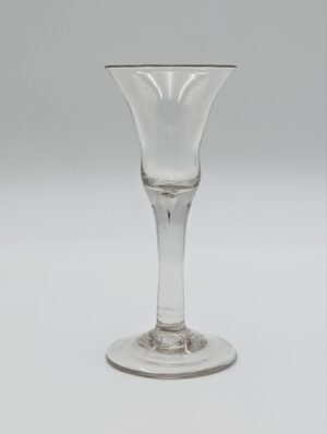 Georgian Teardrop Wine Glass with Trumpet Bowl c.1760–1780