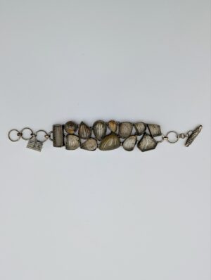 Chunky Sterling Silver Smoky Quartz Bracelet
