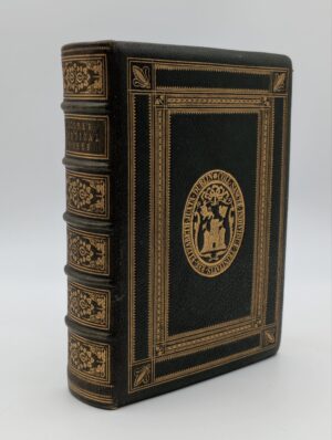 19th Century The Poetical Works of Thomas Moore – 1860 London, Fine Full Leather Gilt Binding