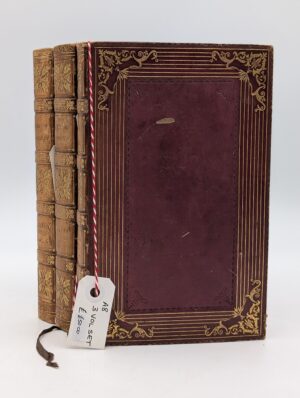 Early 19th Century The Life and Letters of William Cowper – 1824 Three Volume Set by William Hayley, Full Leather Bindings
