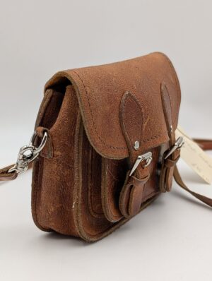 Vintage Restored Zatchels Leather Crossbody Satchel Bag