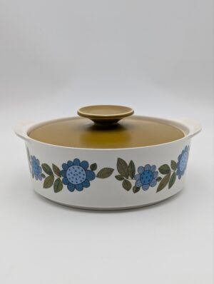 Mid Century J & G Meakin Studio Topic Lidded Ceramic Serving Dish