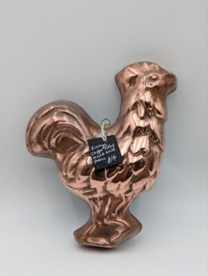 Vintage Copper Jelly Mould in Cockerel Form