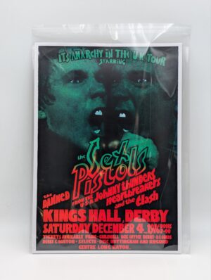 Sex Pistols “Anarchy in the U.K.” Tour A3 Punk Music Poster – Kings Hall Derby 1976