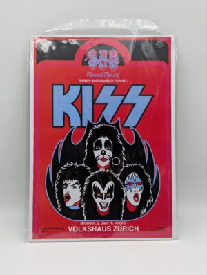 KISS 1976 Zurich Concert A3 Music Poster