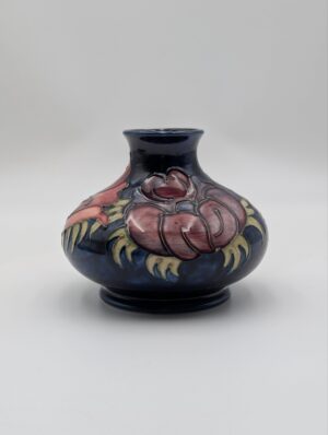 Moorcroft Pottery Squat Vase – Anemone Pattern