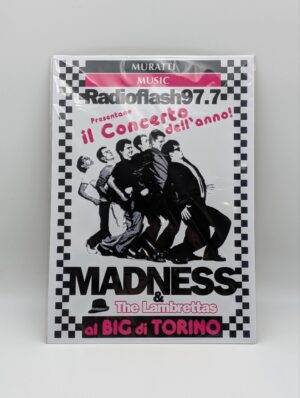 Madness & The Lambrettas Torino Concert A3 Ska Music Poster