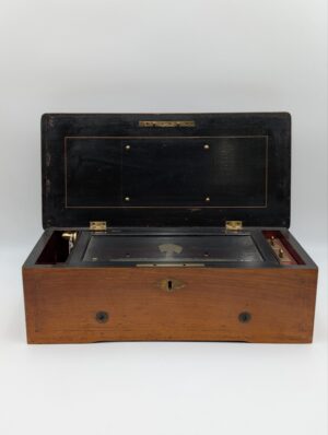 Nicole Frères Four Cylinder Music Box in Inlaid Case