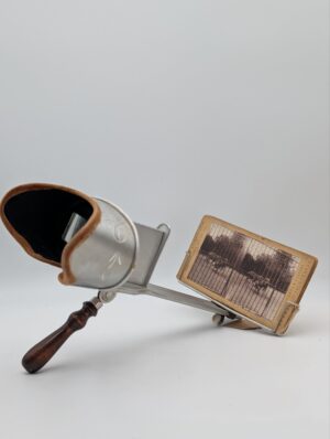 Victorian Stereoscope Viewer with Six Original Stereoscopic Cards
