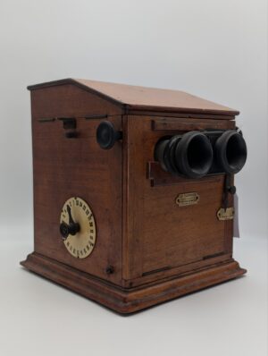 1920s Jule Richard “Le Taxiphote” Stereo Viewer – French Stereoscope Cabinet