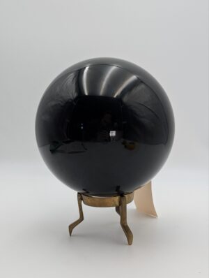 Large Natural Black Obsidian Sphere – Volcanic Glass