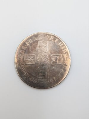 1696 William III Silver Crown Coin