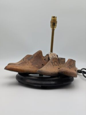Vintage Wooden Shoe Lasts Table Lamp by Crazy Horse Lighting