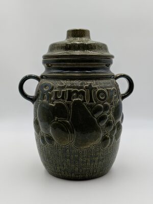 Mid Century West German Rumtopf Ceramic Lidded Jar
