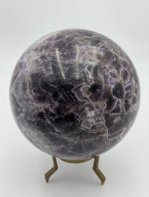 Large Chevron Amethyst Sphere