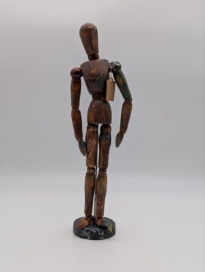 Antique Wooden Artist’s Lay Figure Mannequin on Stand
