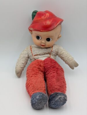 1930s Composition Head Cloth Body Doll with Original Outfit
