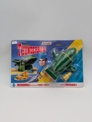Matchbox Thunderbirds Thunderbird 2 & 4 Blister Pack – Virgil Tracy – Boxed Carded Set