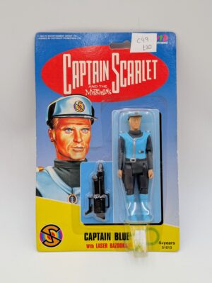 Captain Scarlet Captain Blue Action Figure with Laser Bazooka – Vivid Imaginations Carded